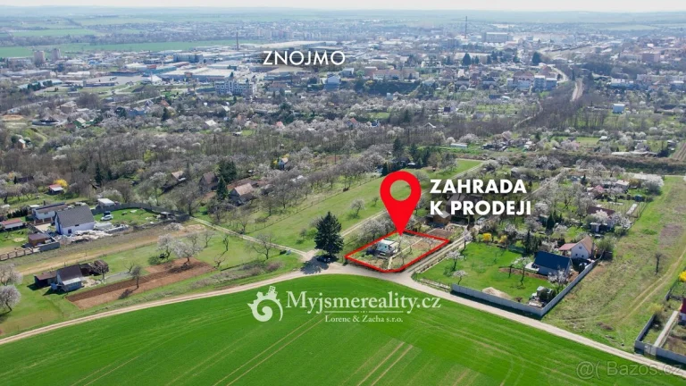 Zahrada s chatkou v katastrálním území Znojmo, 561 m2