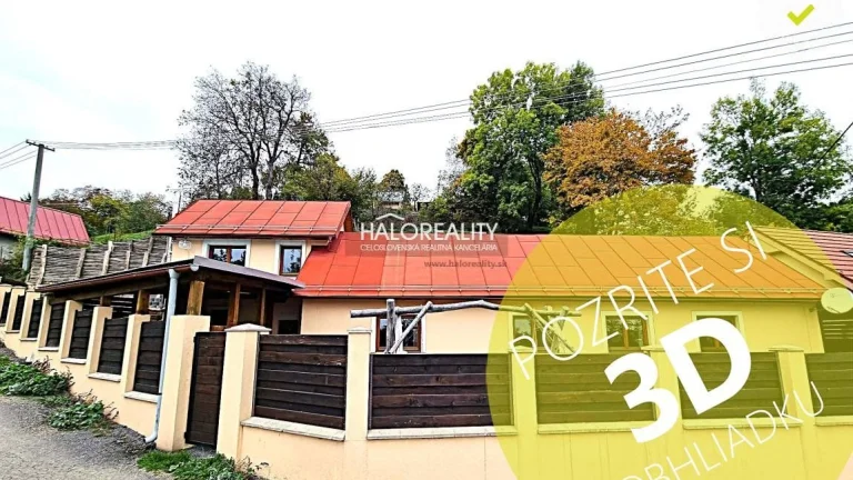HALO reality - Predaj, rodinný dom Štiavnické Bane - EXKLUZÍ