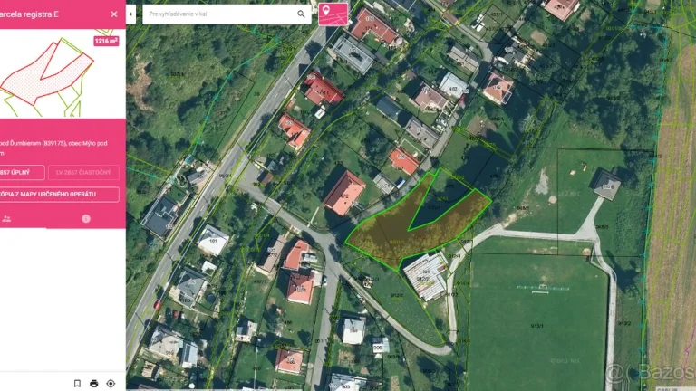 Mýto pod Ďumbierom pozemok 1216m2 intravilán odpocet DPH