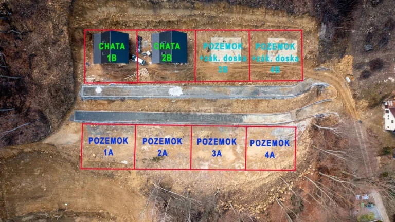 Na predaj stavebné pozemky na Domaši -rekreačná oblasť Dobrá