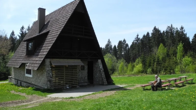 Kupa chaty, chalupy, stareho domu v Zamaguri