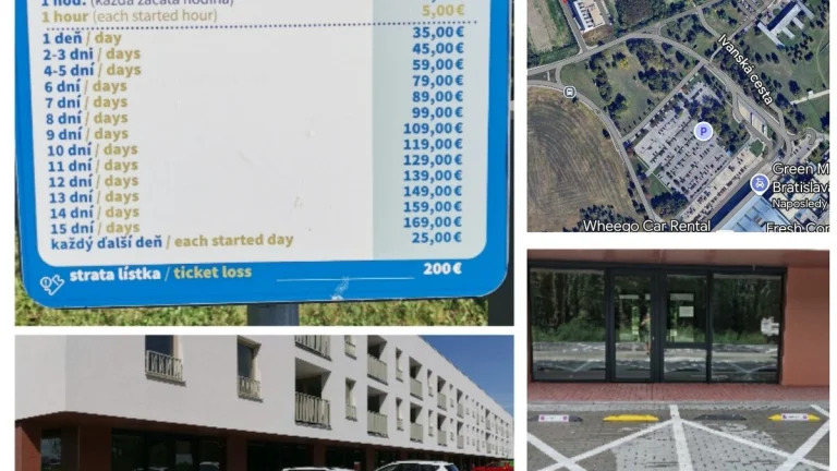 Prenájom parkovacieho miesta pri Letisku Bratislava