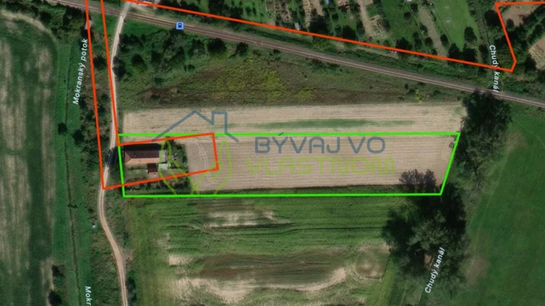 Stavebný pozemok v obci Mokrance