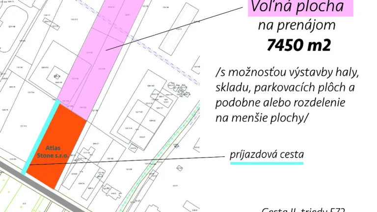 Prenájom pozemku v obci Veľké Blahovo na podnikateľské účely