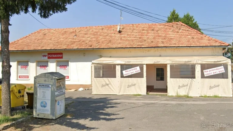 Na predaj podnikateľský objekt v obci Nová Dedina
