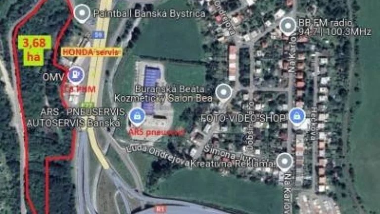 PREDAJ areálu (HALA s pozemkami ) 38.688 m2 na LUKRATÍVNOM M