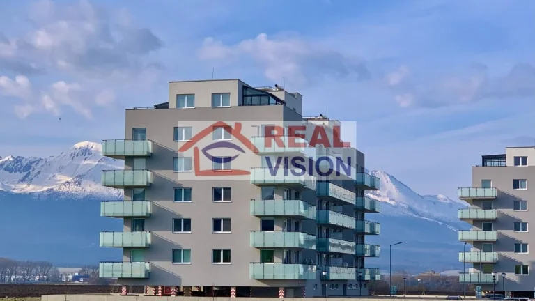 NOVOSTAVBA s výhľadom na Vysoké Tatry, 32 m2, loggia, parkov