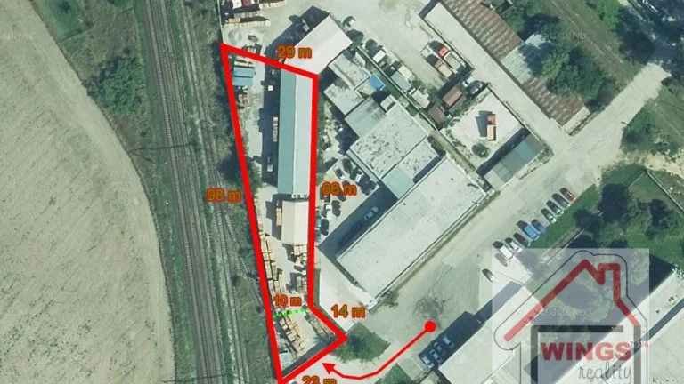 Skladové / výrobné priestory, parkovanie NAD Sereď