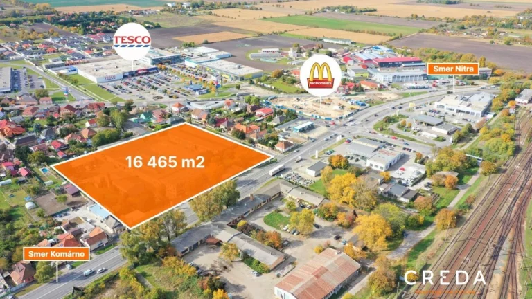 CREDA | predaj komerčný pozemok, Nové Zámky, Výpalisko