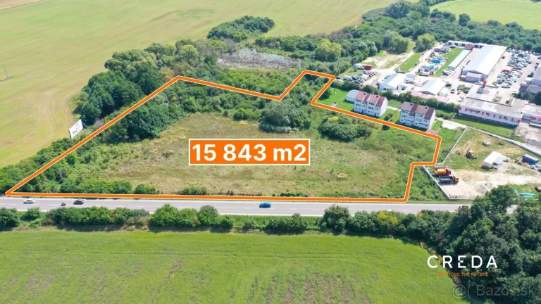 CREDA | predaj 15 843 m2 pozemok na ceste NR - ZM, Nitra - M