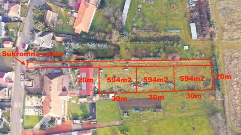 NA PREDAJ STAVEBNÝ POZEMOK, SĽAŽANY, TICHÁ LOKALITA