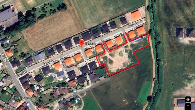 7 stavebných pozemkov s IS na výstavbu RD/investícia v Lábe