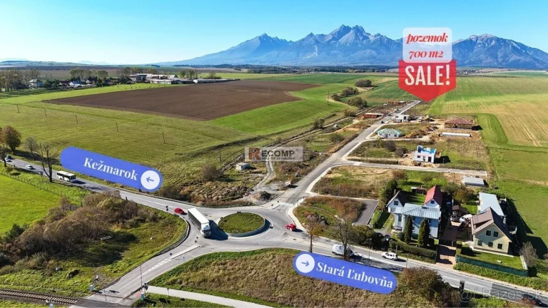 Stavebný pozemok 700 m² na predaj v novej lokalite – Spišská