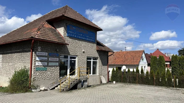 Na predaj: Rodinný dom prerobený na obchodno-servisnú prevád