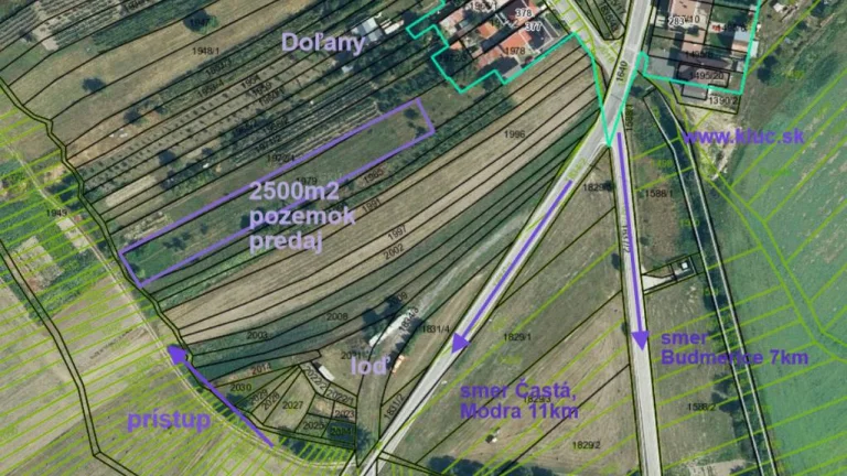 Rozľahlý stavebný pozemok, možnosť rozdelenia. Výhodná inves