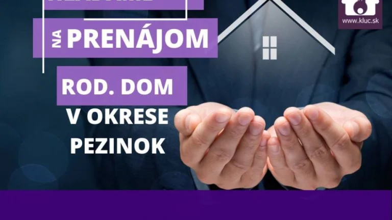 Hľadáte spoľahlivého nájomcu do váčšieho bytu v Pezinku a ok