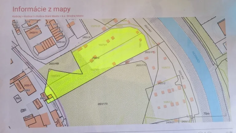 Nová lokalita - Košice - Stredné Mesto pozemok 10370 m2