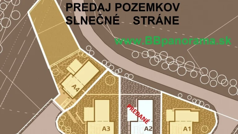 Predaj stavebných pozemkov, Slnečné stráne, Banská Bystrica