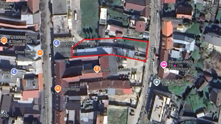 Na predaj pozemky priamo v centre Nového Mesta nad Váhom