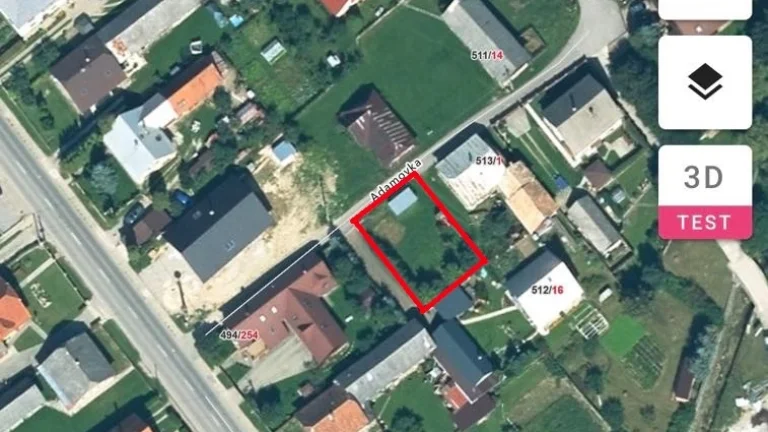 Stavebný pozemok Rabča Adamovka