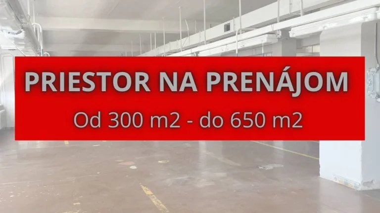Na prenájom: priestor od 300m2-do 650m2, Dunajská Streda
