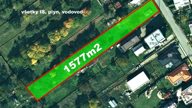 Slnečný pozemok s krásnym výhľadom na okolie obec Župčany, 1