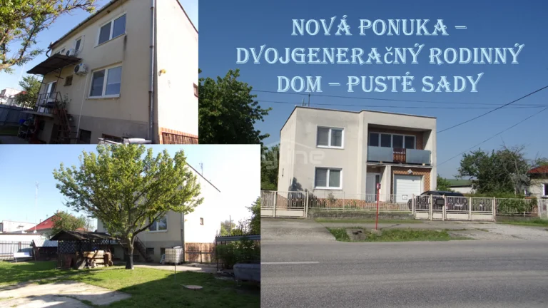 Exkluzívny predaj - dvojgeneračný rodinný dom, pozemok 1450