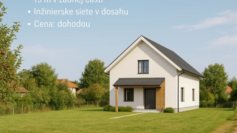 "Pozemok pre váš vysnívaný dom – starší dom s krásnym pozem