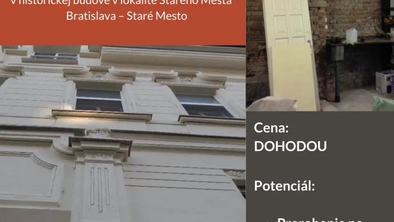 Predáme skladový priestor, potenciál na prerobenie garsónky