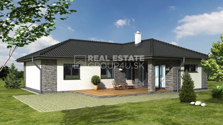 Moderný bungalov na kľúč s pozemkom 245 000 €