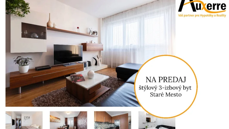 NA PREDAJ. 3-izbový byt, Špitálska, Bratislava