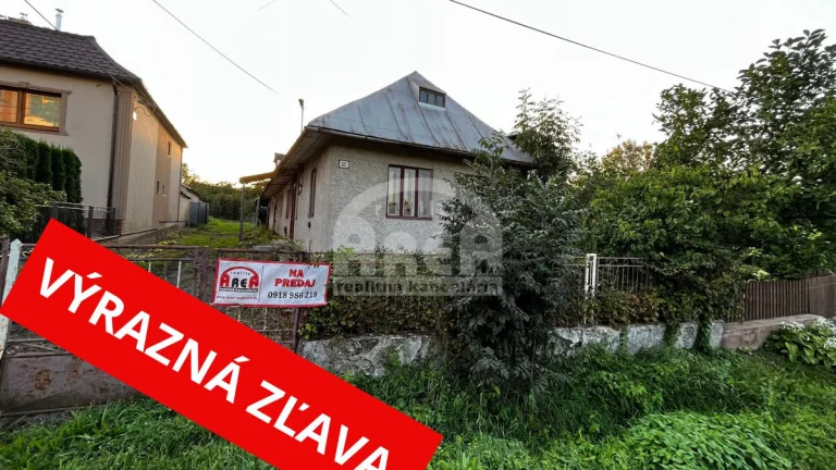 VÝNIMOČNÁ ZĽAVA Tehlový vidiecky dom v obci Pusté Čemerné