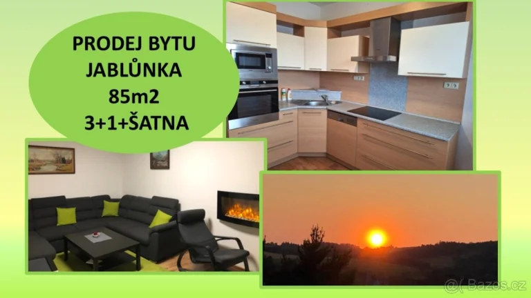 PRODEJ BYTU 85m2 3+1+šatna, balkón, zahrádka, možnost garáže