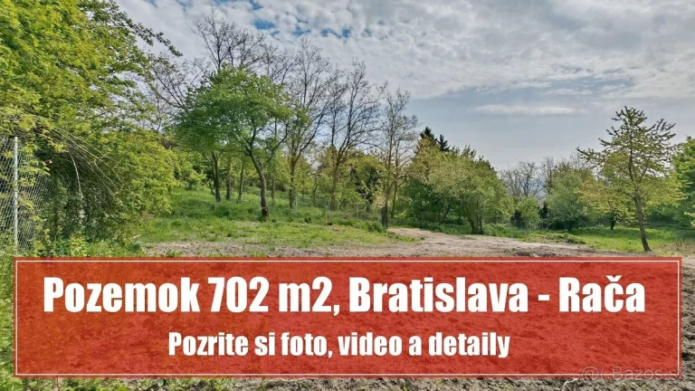 Pozemok 702 m2 v atraktívnej lokalite nad Račou