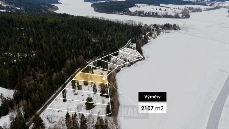 Stavební pozemek Frýdava, Lipno – 2 107 m²