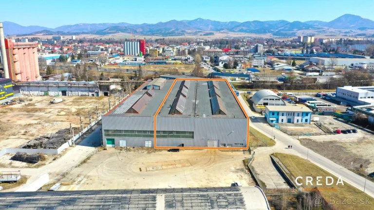 CREDA | prenájom 5 000 m2 výrobná / skladová hala, Martin