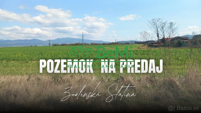 Invevstičný, rovinatý pozemok 5002 m2, Zvolenská Slatina 3D