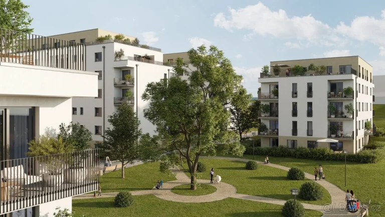 Prodej bytu 3+kk s lodžii a předzahrádkou, 93,41 m2, Mírová,