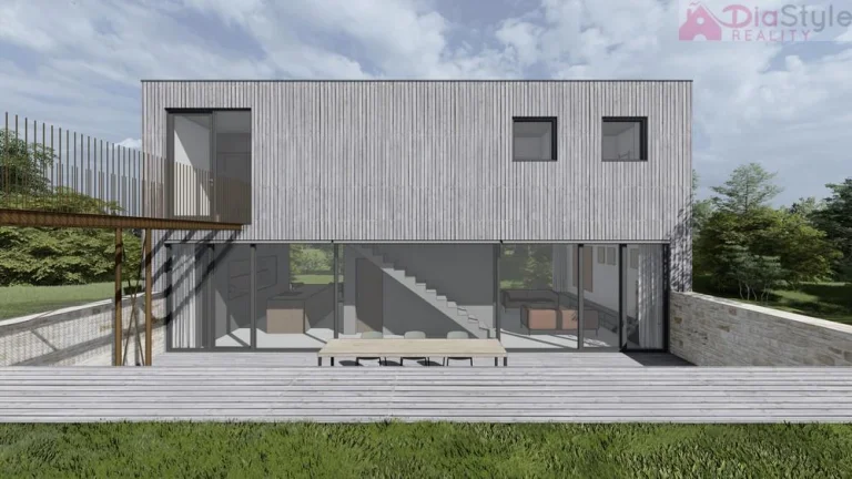 Stavební pozemek 1411 m2 v obci Tichá s projektem