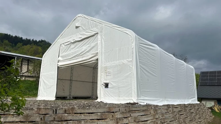 Plachtová Hala 9,15×12,2×6,1m skladem