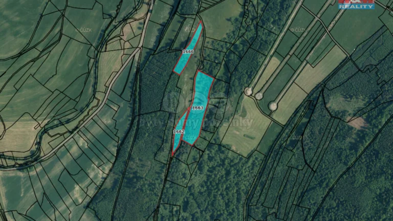 Prodej louky, 23872 m², Poleň