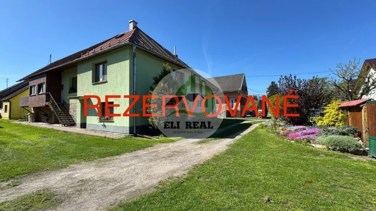 REZERVOVANÉ : Rodinný dom v Liskovej