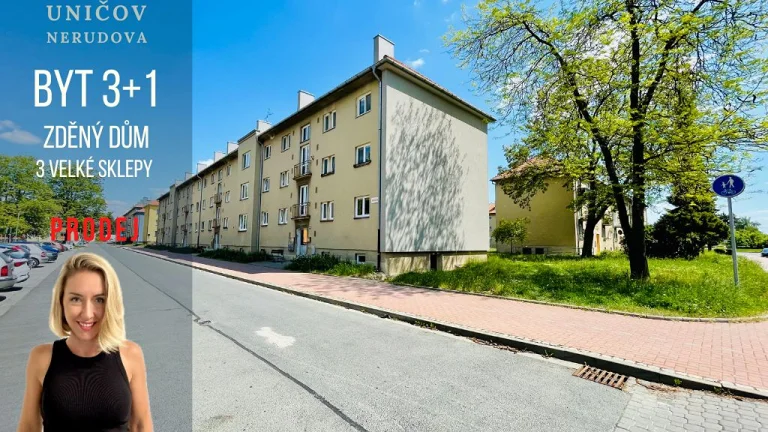Prodej, byt 3+1, 70 m2, Uničov, Nerudova