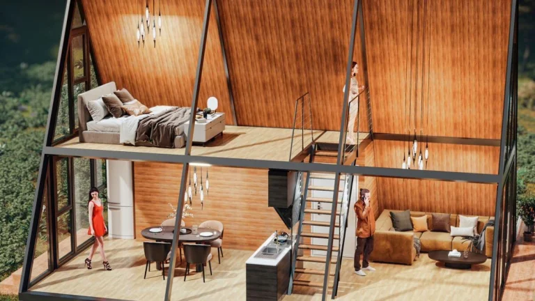 A - FRAME dům z ocelové konstrukce