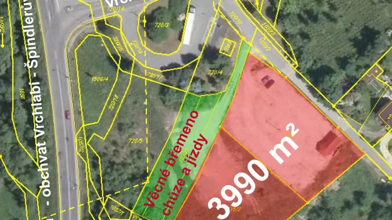 Pronájem komerčního pozemku ve Vrchlabí 4000m2