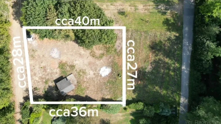 Prodej pozemku/zahrady (1038m2) v přírodním parku Údolí Bílé