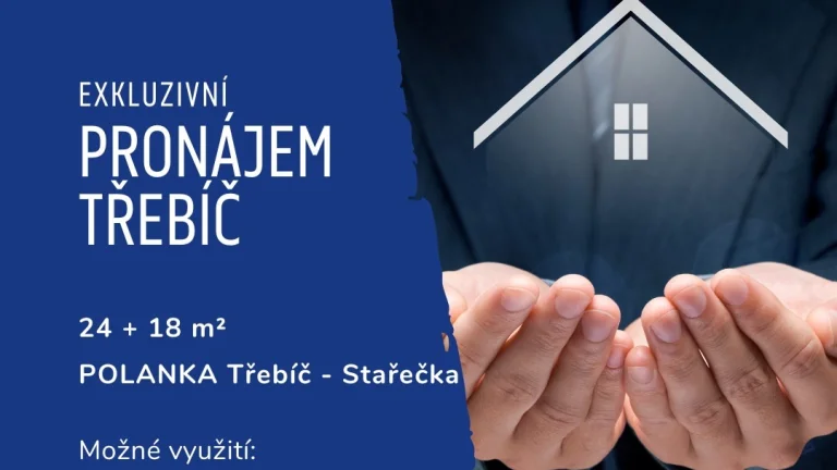 Pronájem 2x kancelář v centru Třebíče vč. parkování