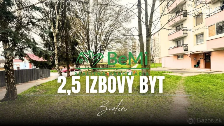 2,5-izbový byt, 64m2, balkón, Zvolen