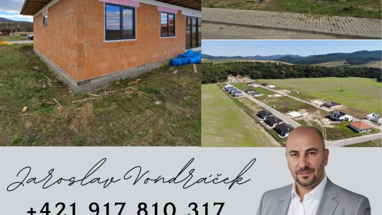 4 izbový BUNGALOV- Moravany nad Váhom DOLINKY s pozemkom 669