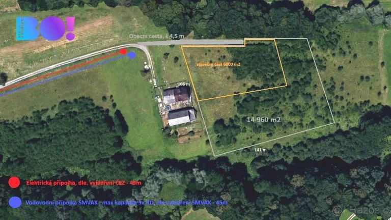 Prodej stavebního pozemku, 14 960 m², Horní Bludovice, okr.